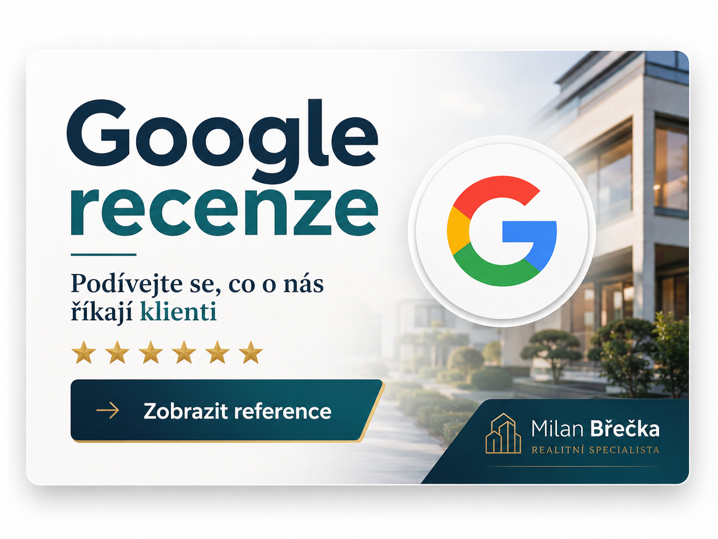 Google recenze a zkušenosti klientů Milana Břečky